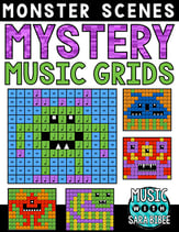 Monster Mystery Music Grids - Bundle Digital Resources